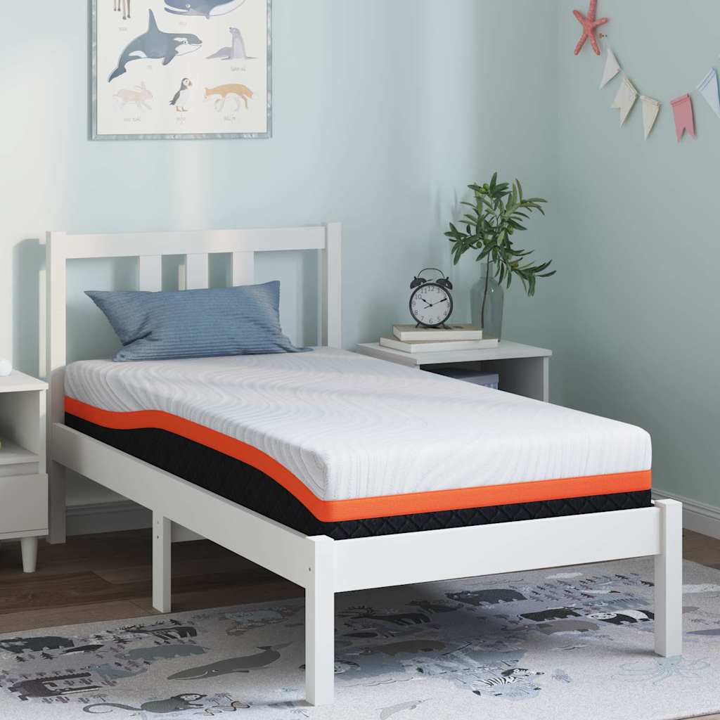Matras Wit en zwart 80 x 160 cm Jacquard stof is nu te koop bij PeponiXL, paradijselijk wonen!