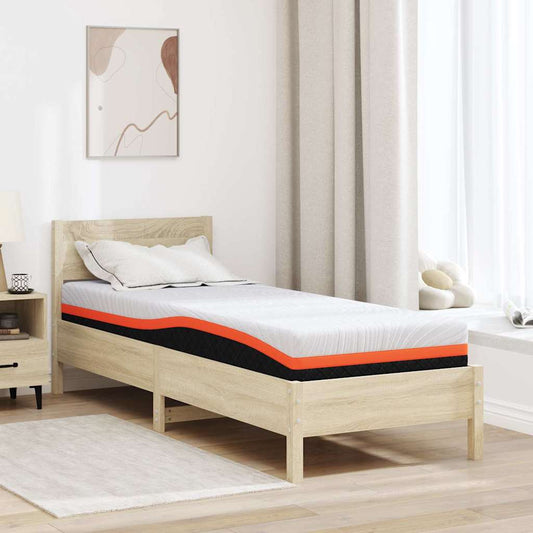 Matras Wit en zwart 80 x 200 cm Jacquard stof is nu te koop bij PeponiXL, paradijselijk wonen!