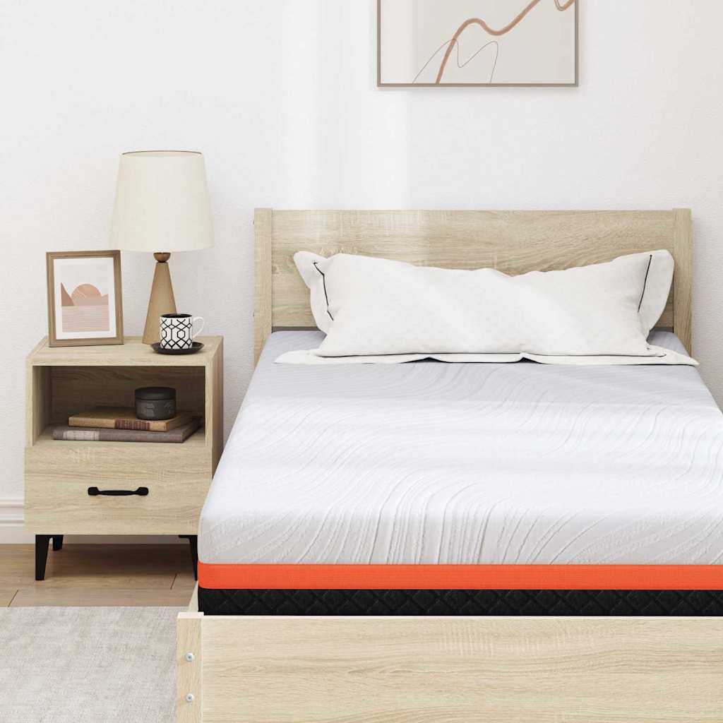 Matras Wit en zwart 90 x 200 cm Jacquard stof is nu te koop bij PeponiXL, paradijselijk wonen!