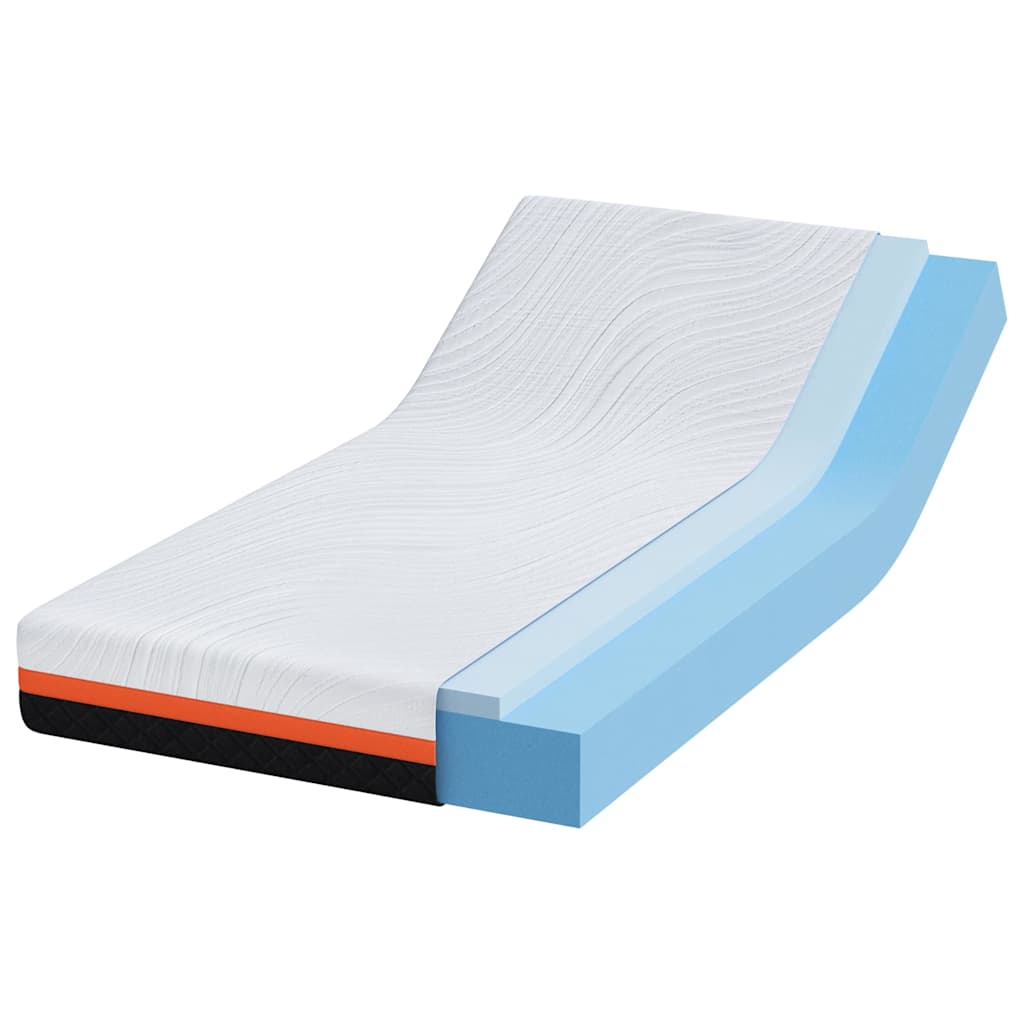 Matras Wit en zwart 100 x 200 cm Jacquard stof is nu te koop bij PeponiXL, paradijselijk wonen!