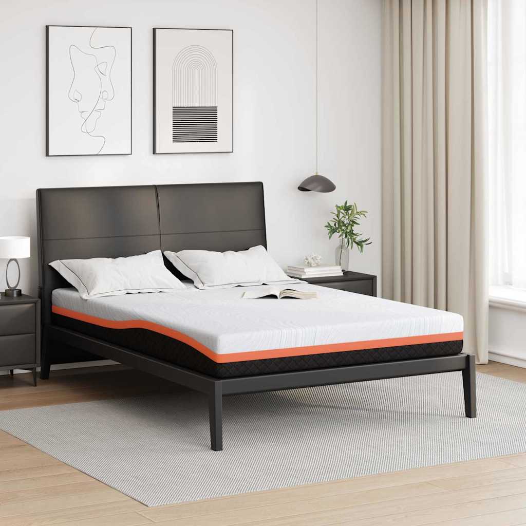 Matras Wit en zwart 140 x 200 cm Jacquard stof is nu te koop bij PeponiXL, paradijselijk wonen!