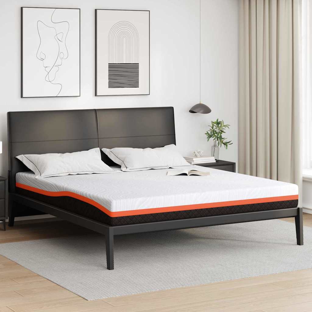 Matras Wit en zwart 200 x 200 cm Jacquard stof is nu te koop bij PeponiXL, paradijselijk wonen!