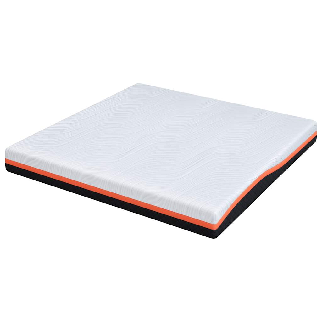 Matras Wit en zwart 200 x 200 cm Jacquard stof is nu te koop bij PeponiXL, paradijselijk wonen!