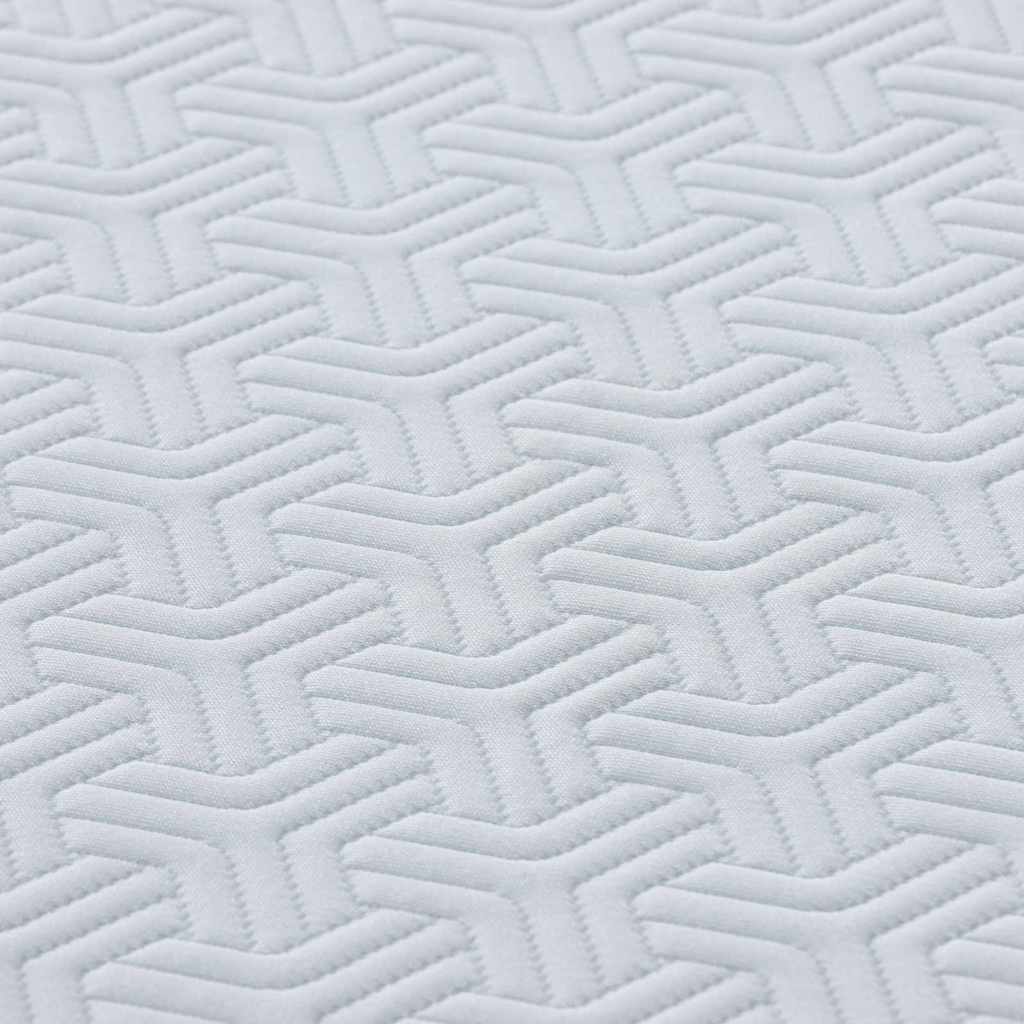 Matras Wit en Grijs 90 x 190 cm Jacquard stof is nu te koop bij PeponiXL, paradijselijk wonen!