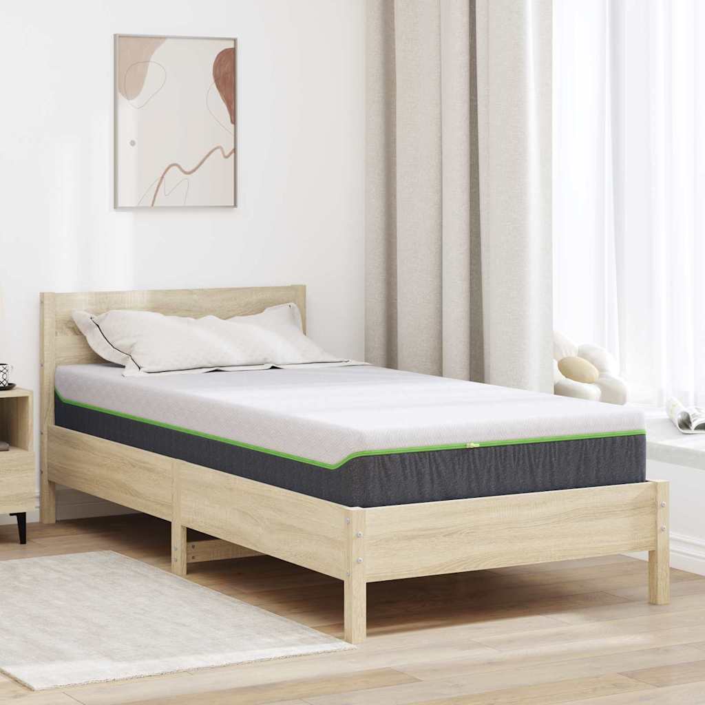 Matras Wit en Grijs 90 x 190 cm Jacquard stof is nu te koop bij PeponiXL, paradijselijk wonen!