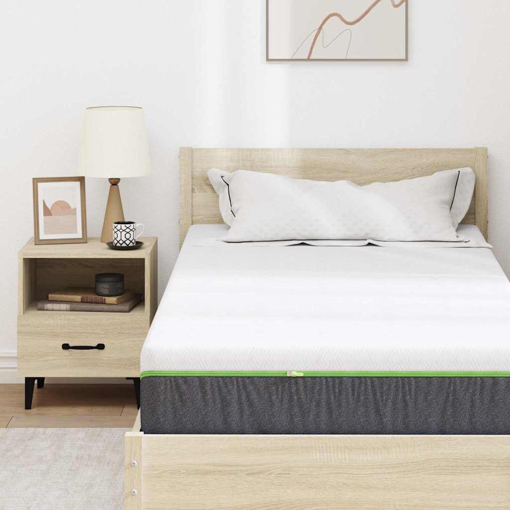 Matras Wit en Grijs 90 x 200 cm Jacquard stof is nu te koop bij PeponiXL, paradijselijk wonen!