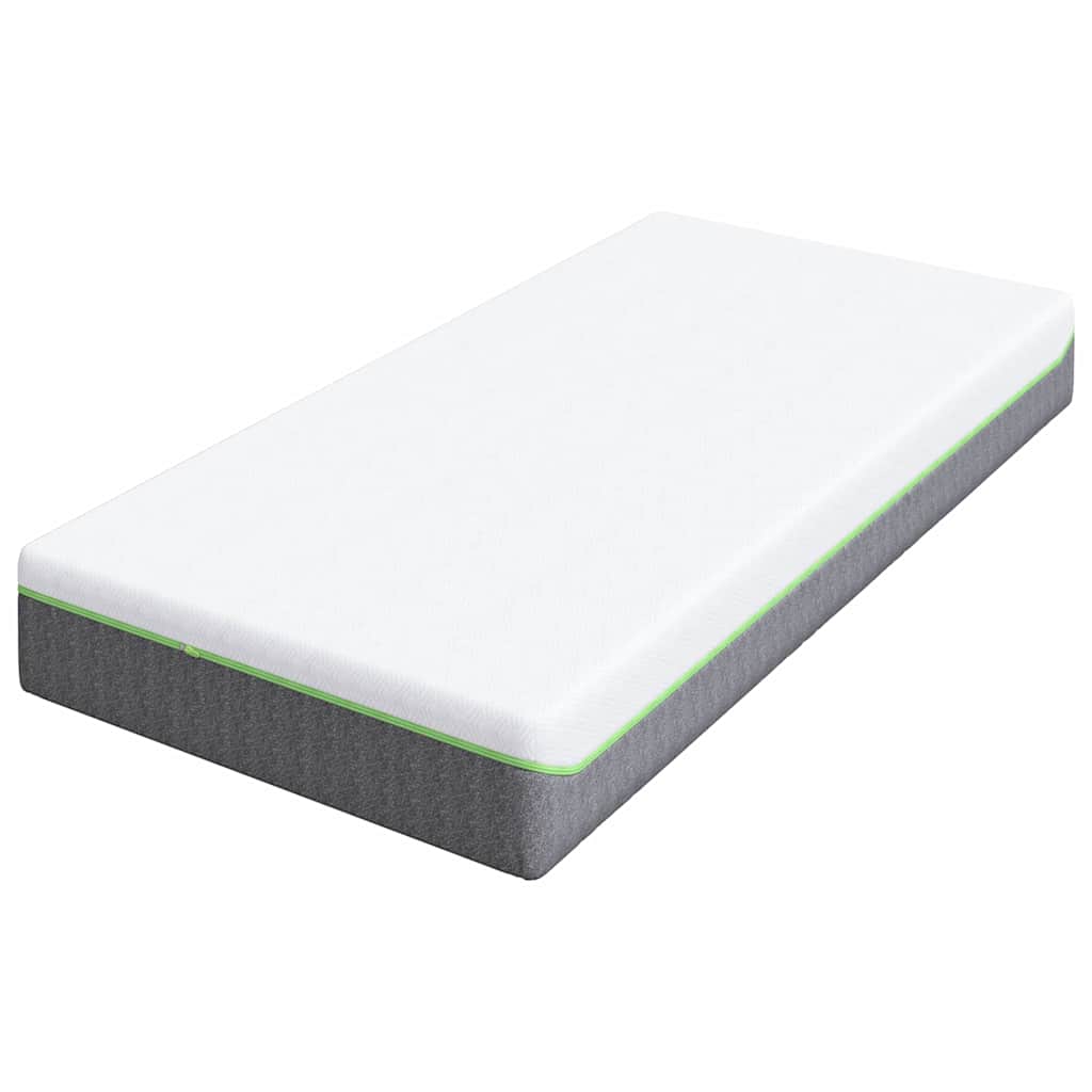 Matras Wit en Grijs 90 x 200 cm Jacquard stof is nu te koop bij PeponiXL, paradijselijk wonen!