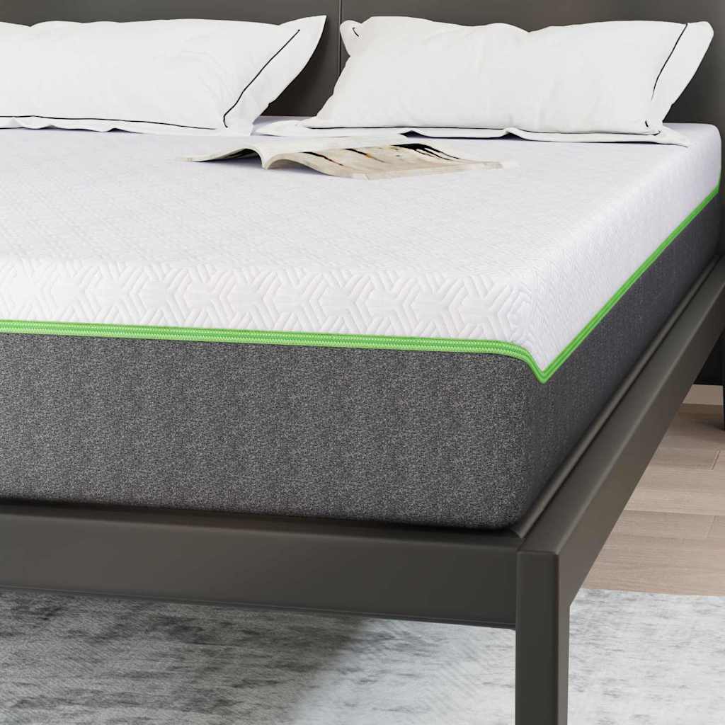 Matras Wit en Grijs 140 x 190 cm Jacquard stof is nu te koop bij PeponiXL, paradijselijk wonen!