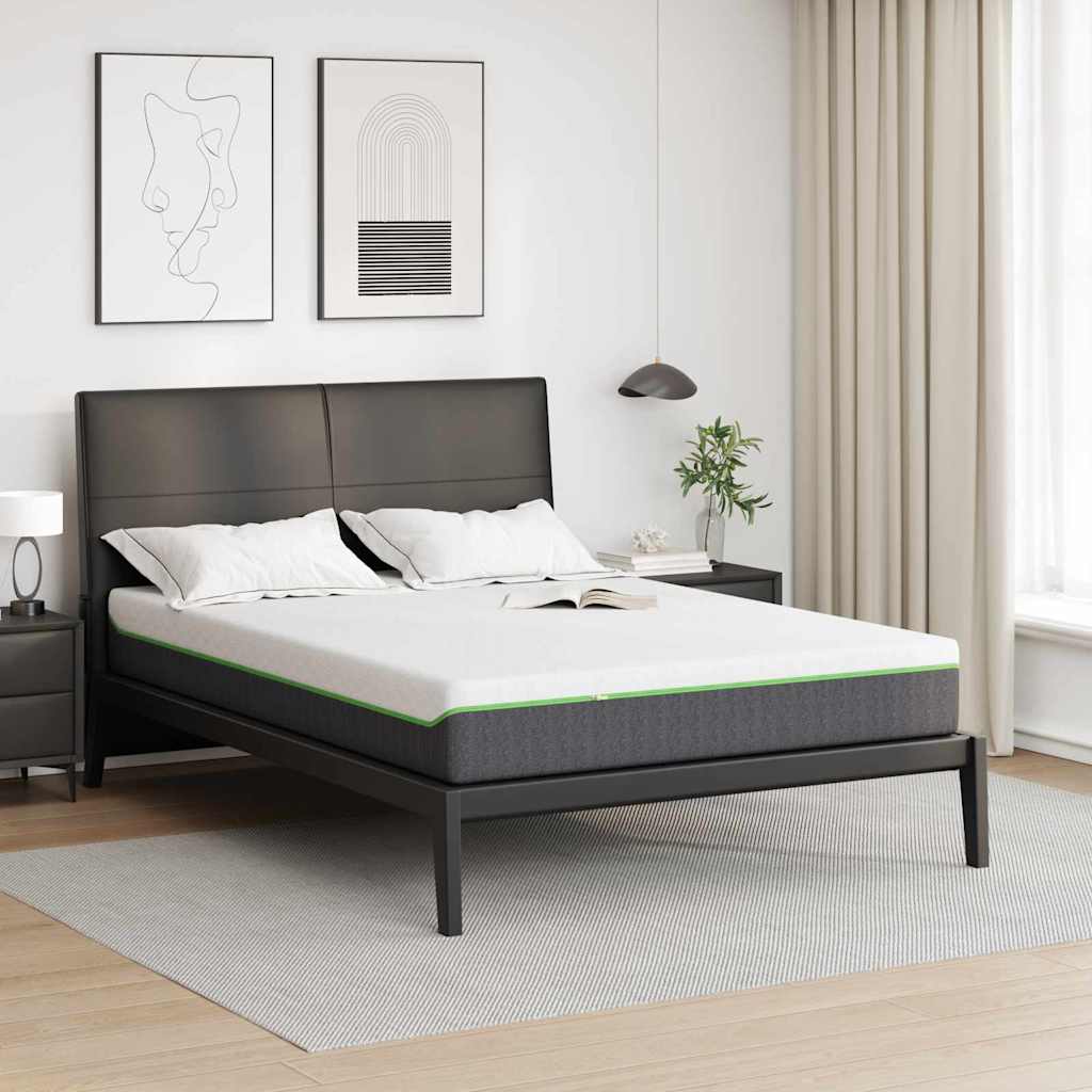 Matras Wit en Grijs 140 x 190 cm Jacquard stof is nu te koop bij PeponiXL, paradijselijk wonen!