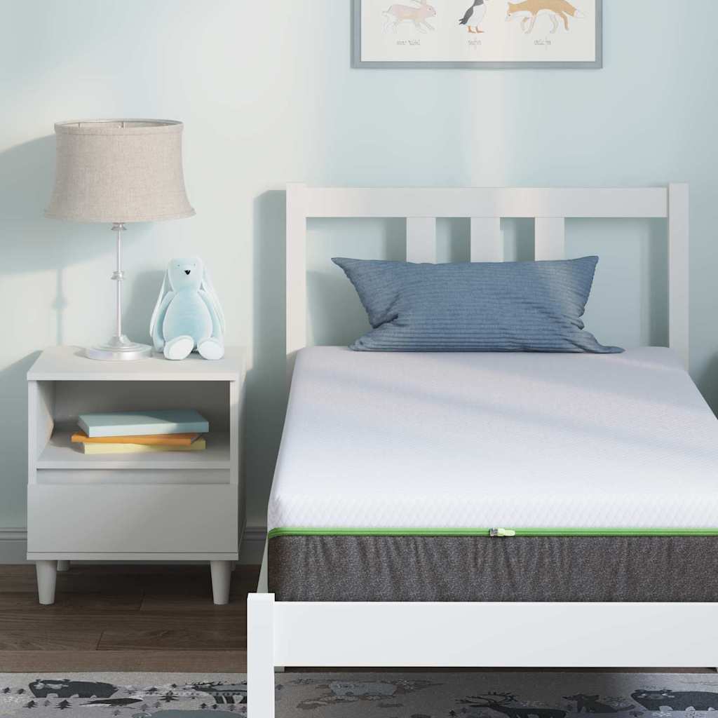 Matras Wit en Grijs 80 x 160 cm Jacquard stof is nu te koop bij PeponiXL, paradijselijk wonen!