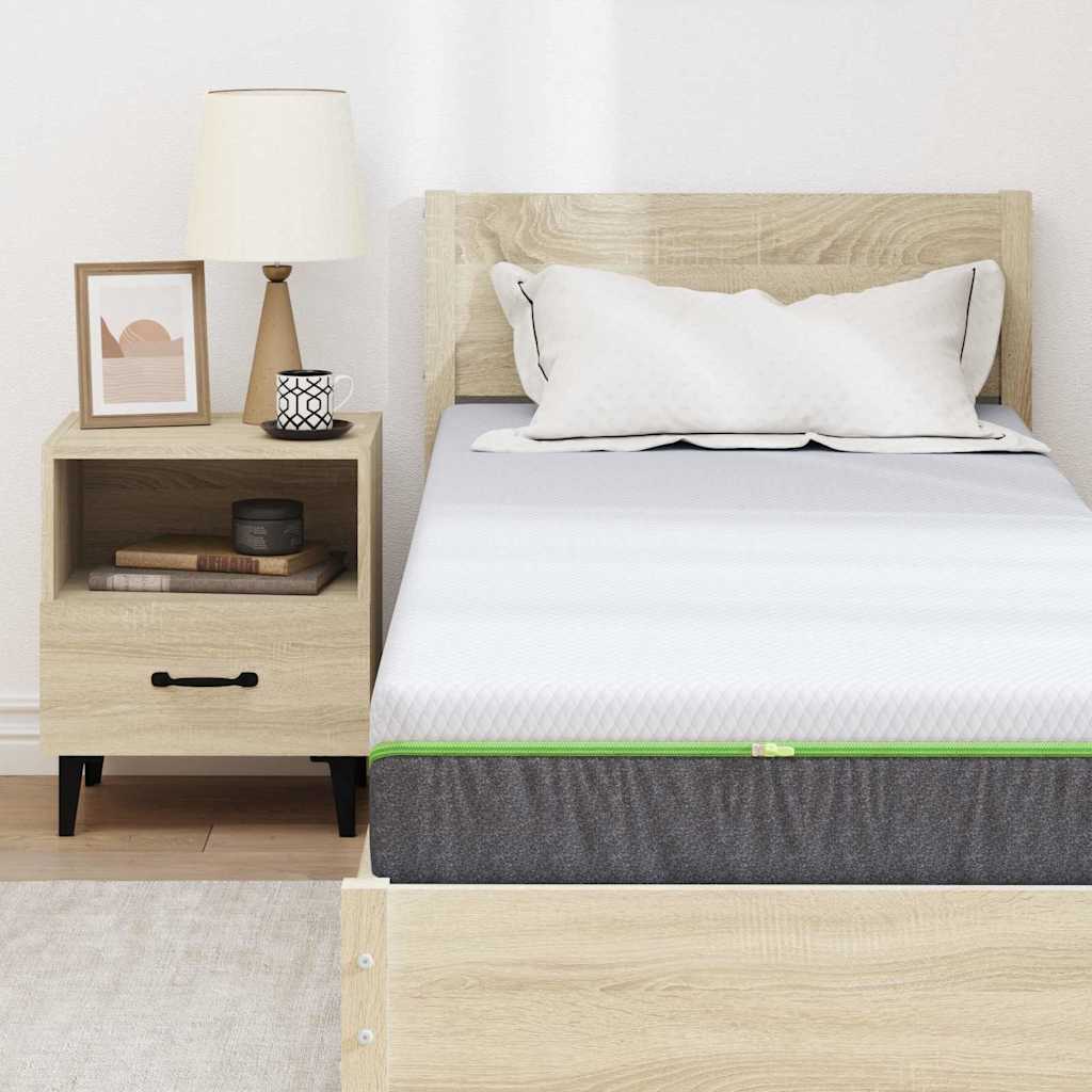 Matras Wit en Grijs 70 x 200 cm Jacquard stof is nu te koop bij PeponiXL, paradijselijk wonen!