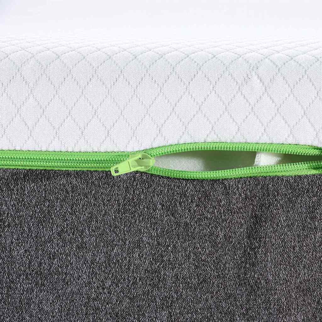 Matras Wit en Grijs 80 x 200 cm Jacquard stof is nu te koop bij PeponiXL, paradijselijk wonen!
