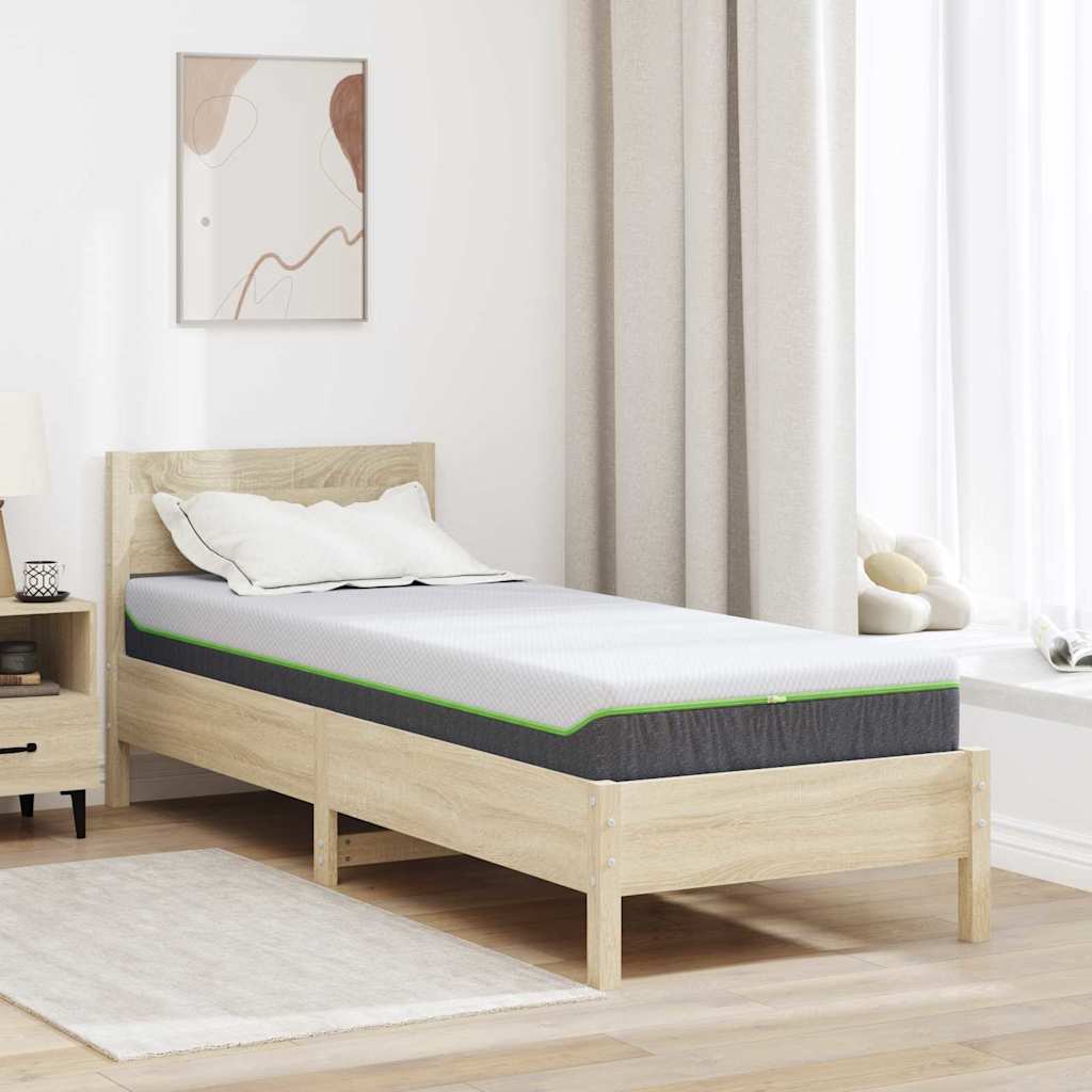 Matras Wit en Grijs 80 x 200 cm Jacquard stof is nu te koop bij PeponiXL, paradijselijk wonen!