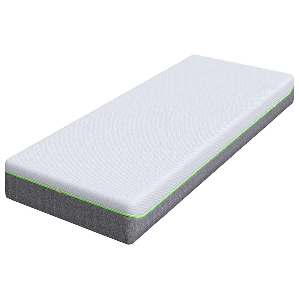 Matras Wit en Grijs 80 x 200 cm Jacquard stof is nu te koop bij PeponiXL, paradijselijk wonen!