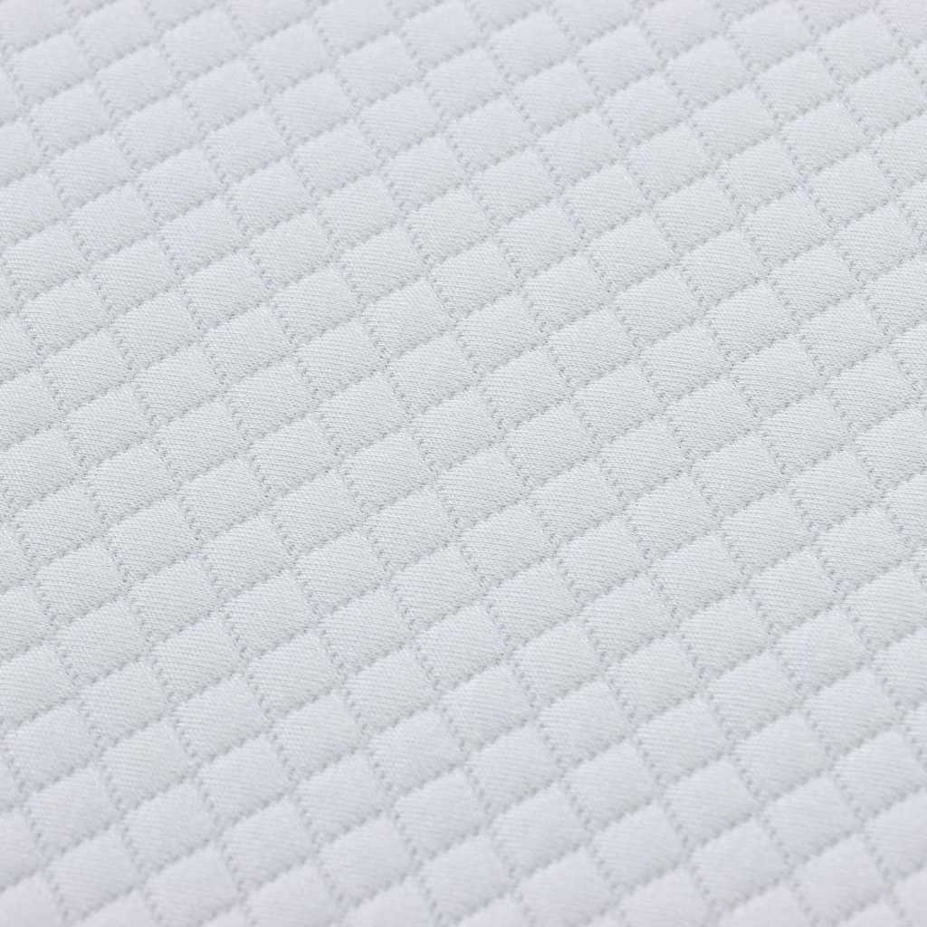 Matras Wit en Grijs 120 x 200 cm Jacquard stof is nu te koop bij PeponiXL, paradijselijk wonen!