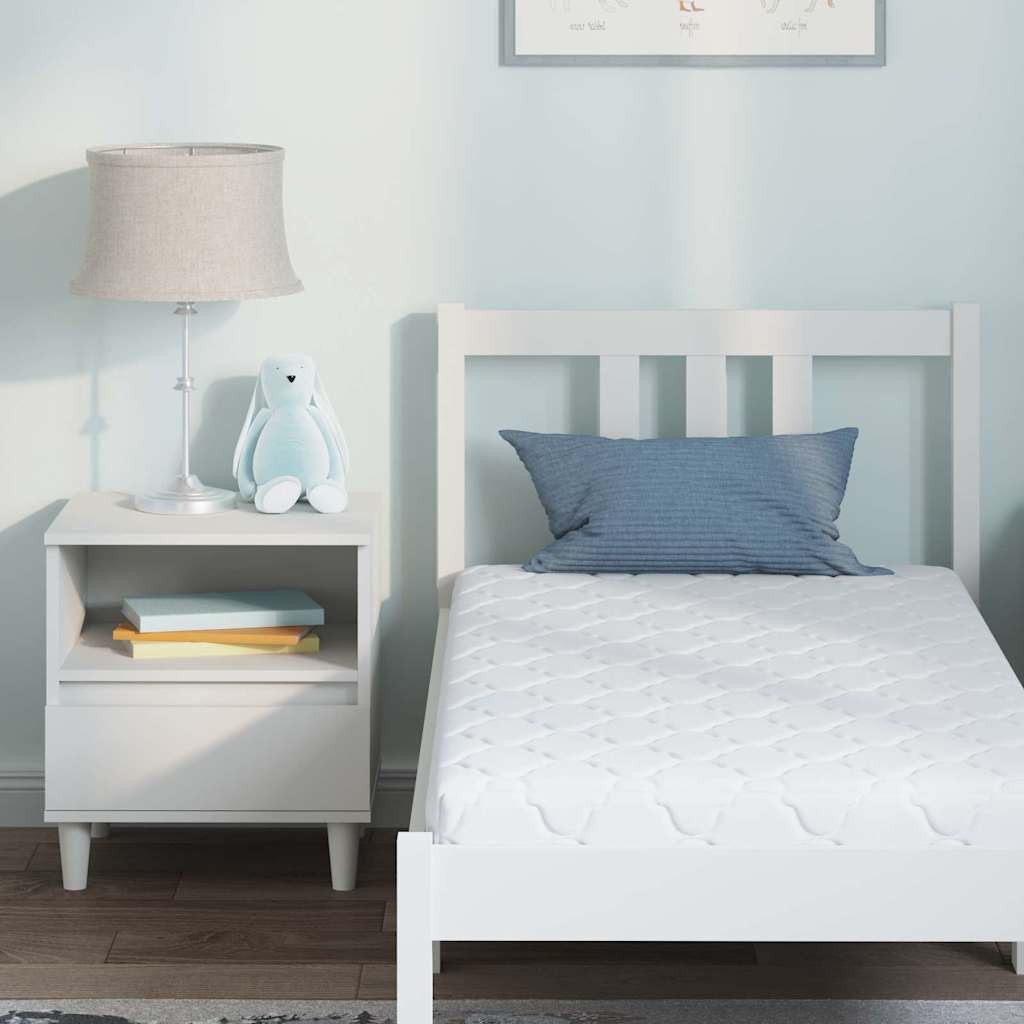 Matras Wit 70 x 140 cm Jacquard stof is nu te koop bij PeponiXL, paradijselijk wonen!