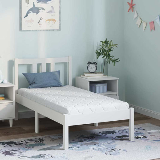 Matras Wit 70 x 140 cm Jacquard stof is nu te koop bij PeponiXL, paradijselijk wonen!