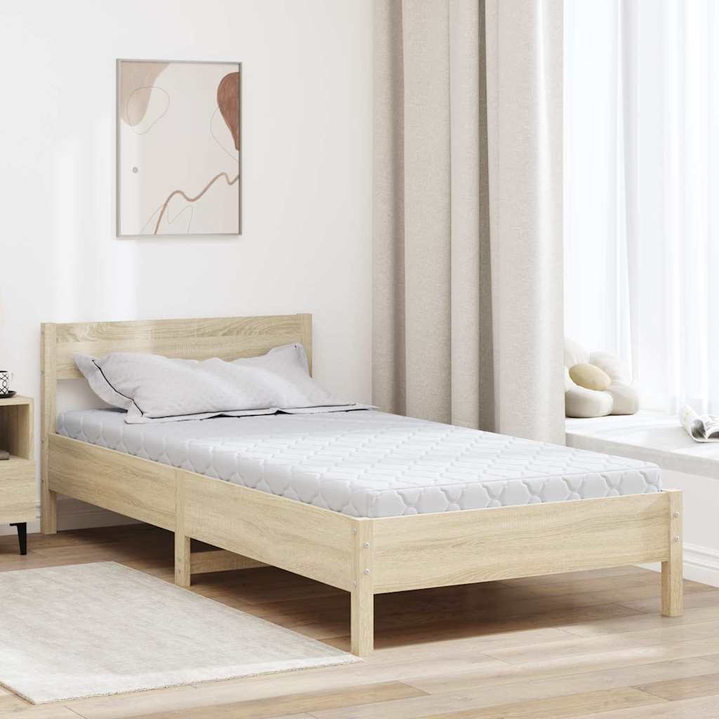 Matras Wit 90 x 190 cm Jacquard stof is nu te koop bij PeponiXL, paradijselijk wonen!