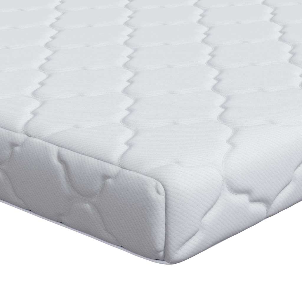 Matras Wit 90 x 190 cm Jacquard stof is nu te koop bij PeponiXL, paradijselijk wonen!
