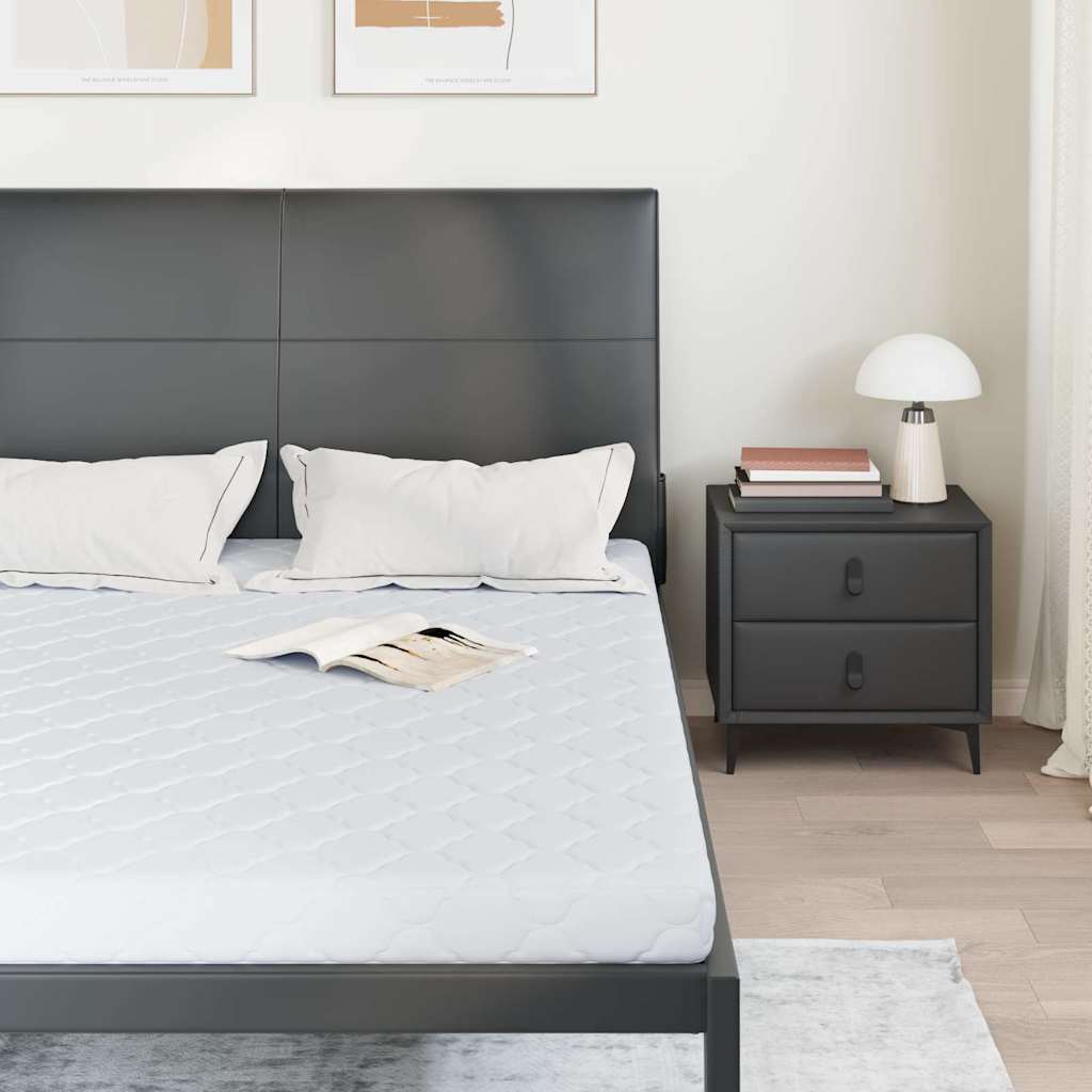 Matras Wit 140 x 200 cm Jacquard stof is nu te koop bij PeponiXL, paradijselijk wonen!