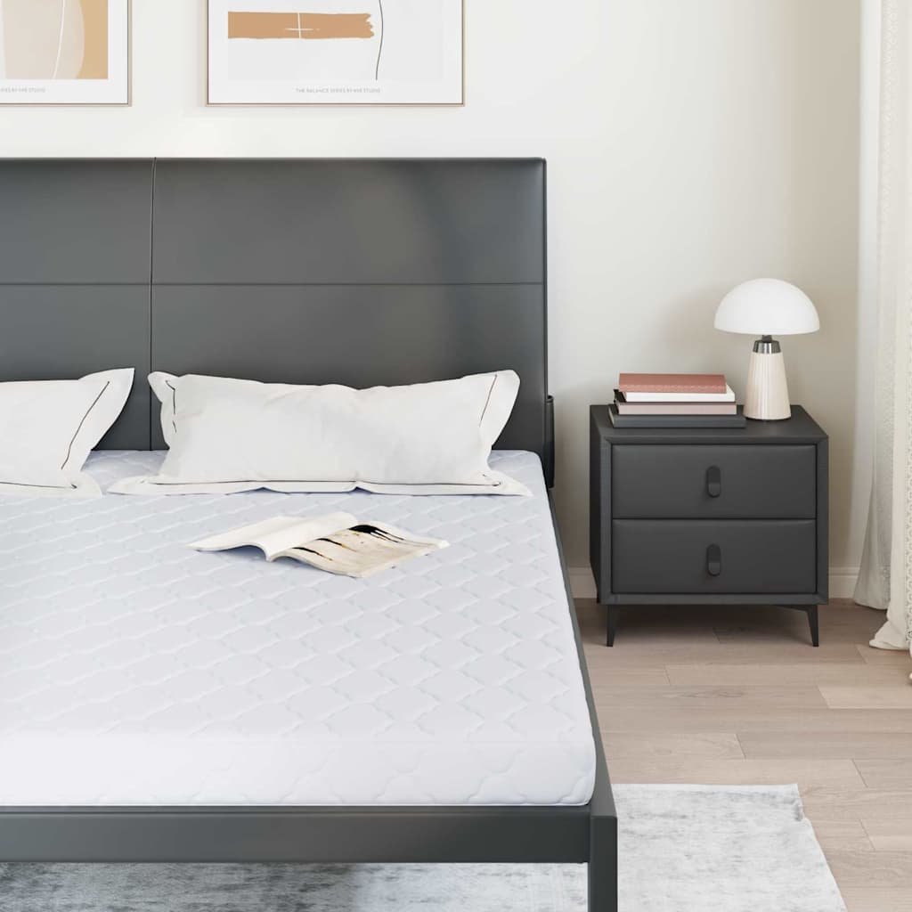 Matras Wit 180 x 200 cm Jacquard stof is nu te koop bij PeponiXL, paradijselijk wonen!