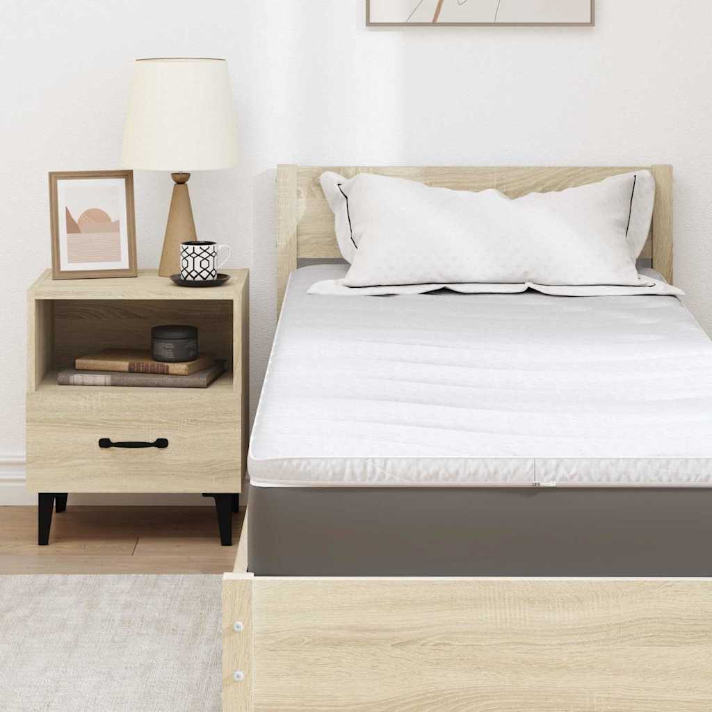 matrastopper Wit 70 x 200 cm Gebreide Stof is nu te koop bij PeponiXL, paradijselijk wonen!