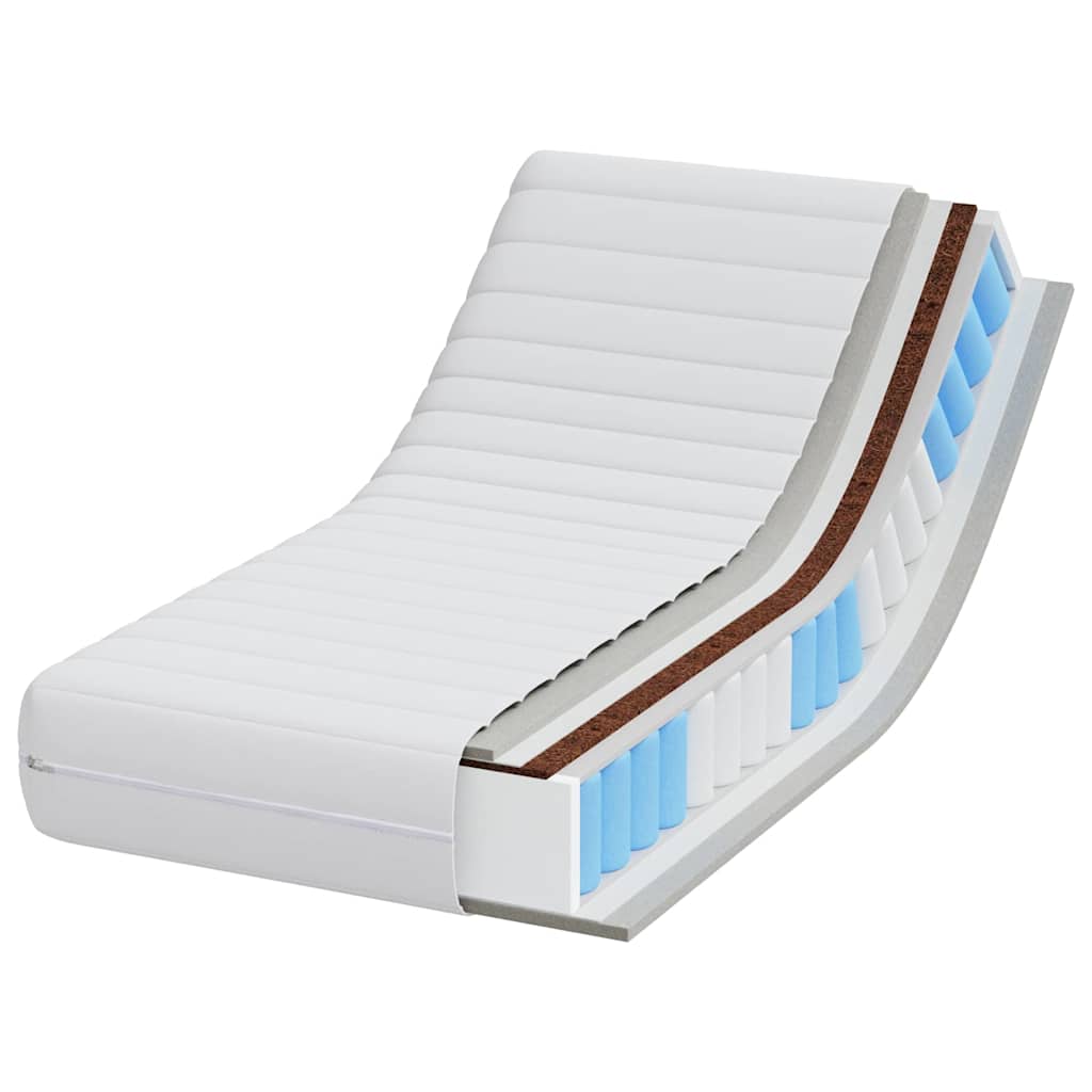 Matras Wit 70 x 140 cm Pocketvering is nu te koop bij PeponiXL, paradijselijk wonen!