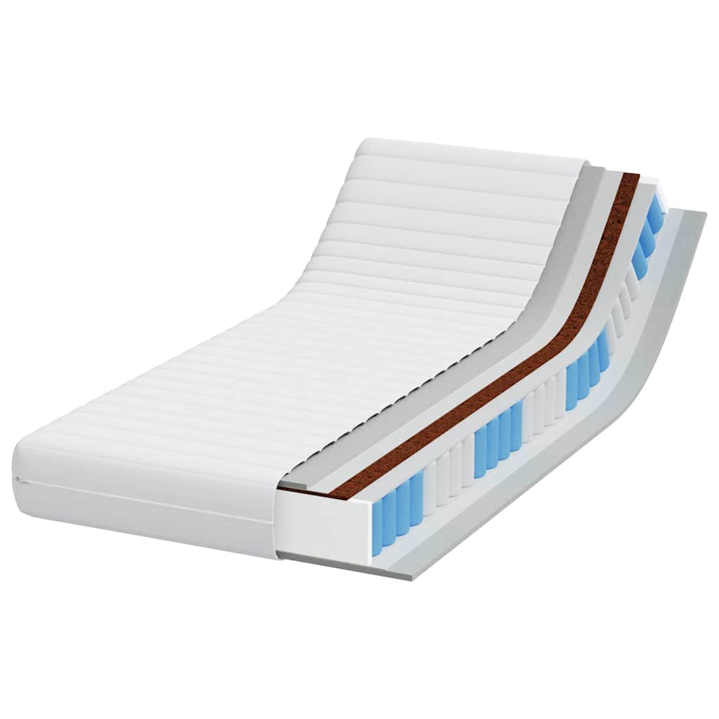 Matras Wit 90 x 190 cm Pocketvering is nu te koop bij PeponiXL, paradijselijk wonen!