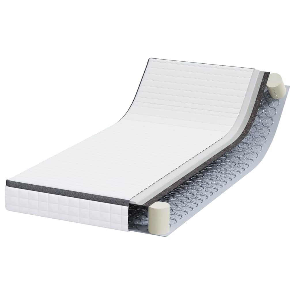 Matras Wit en Grijs 90 x 190 cm Bonell Veer is nu te koop bij PeponiXL, paradijselijk wonen!
