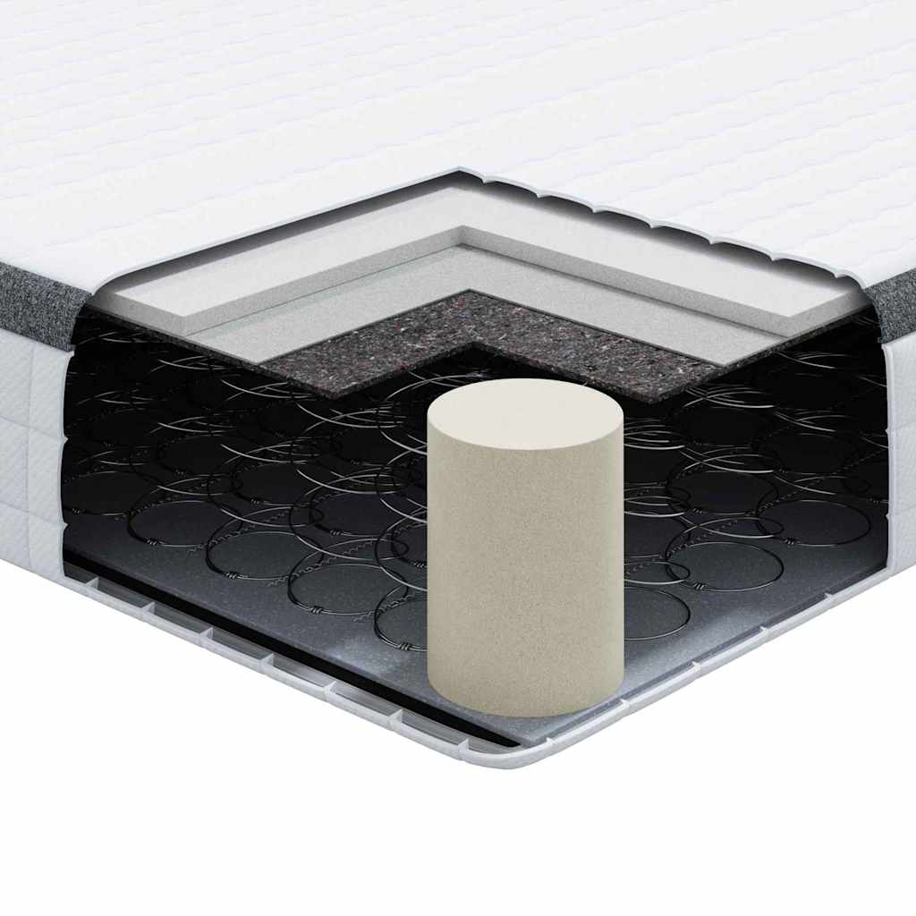 Matras 2 pcs Wit en Grijs 60 x 200 cm Bonell Veer is nu te koop bij PeponiXL, paradijselijk wonen!