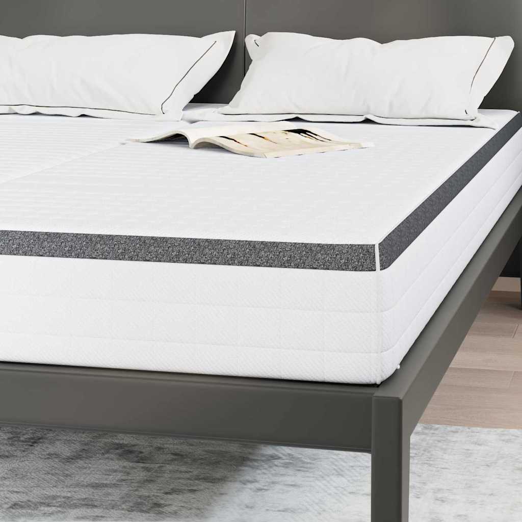 Matras 2 pcs Wit en Grijs 70 x 190 cm Bonell Veer is nu te koop bij PeponiXL, paradijselijk wonen!