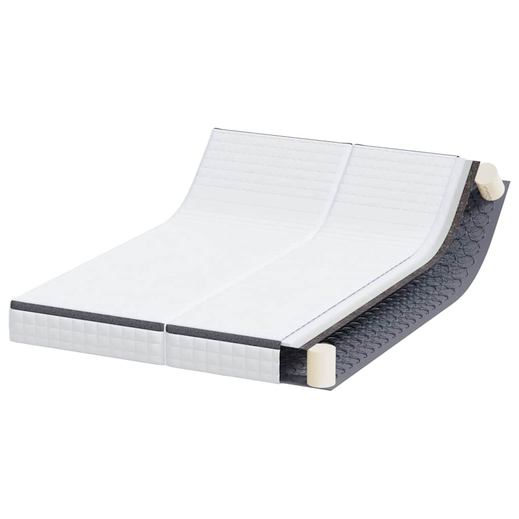 Matras 2 pcs Wit en Grijs 70 x 190 cm Bonell Veer is nu te koop bij PeponiXL, paradijselijk wonen!