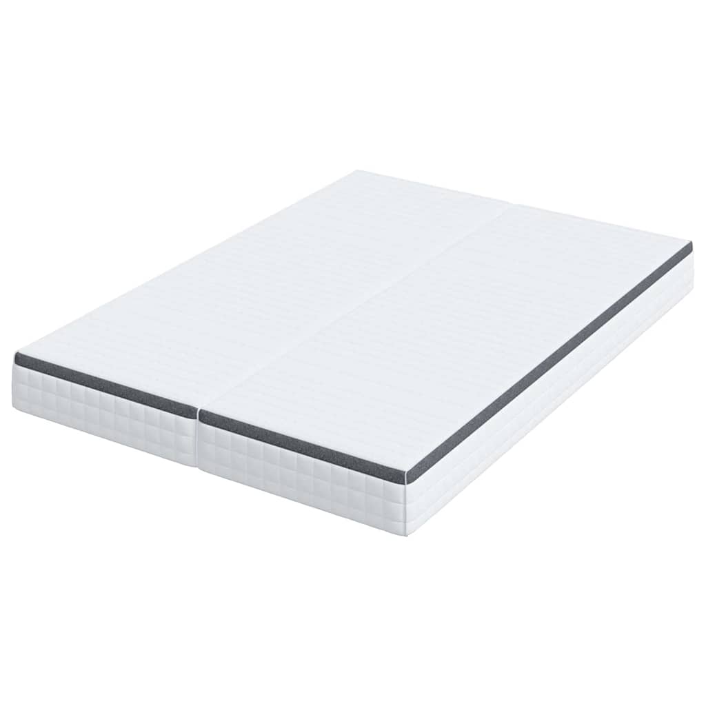 Matras 2 pcs Wit en Grijs 70 x 190 cm Bonell Veer is nu te koop bij PeponiXL, paradijselijk wonen!