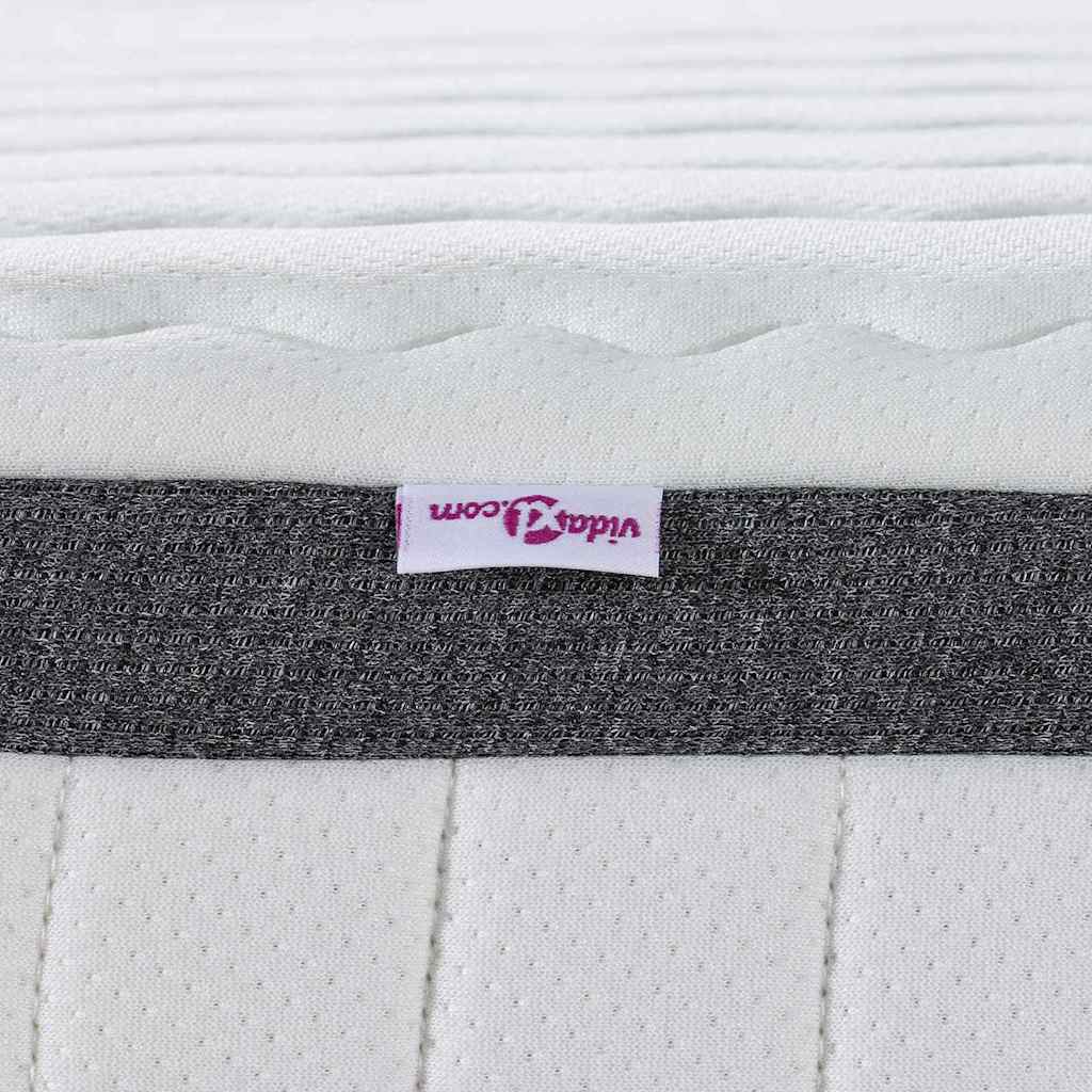 Matras 2 pcs Wit en Grijs 80 x 200 cm Bonell Veer is nu te koop bij PeponiXL, paradijselijk wonen!