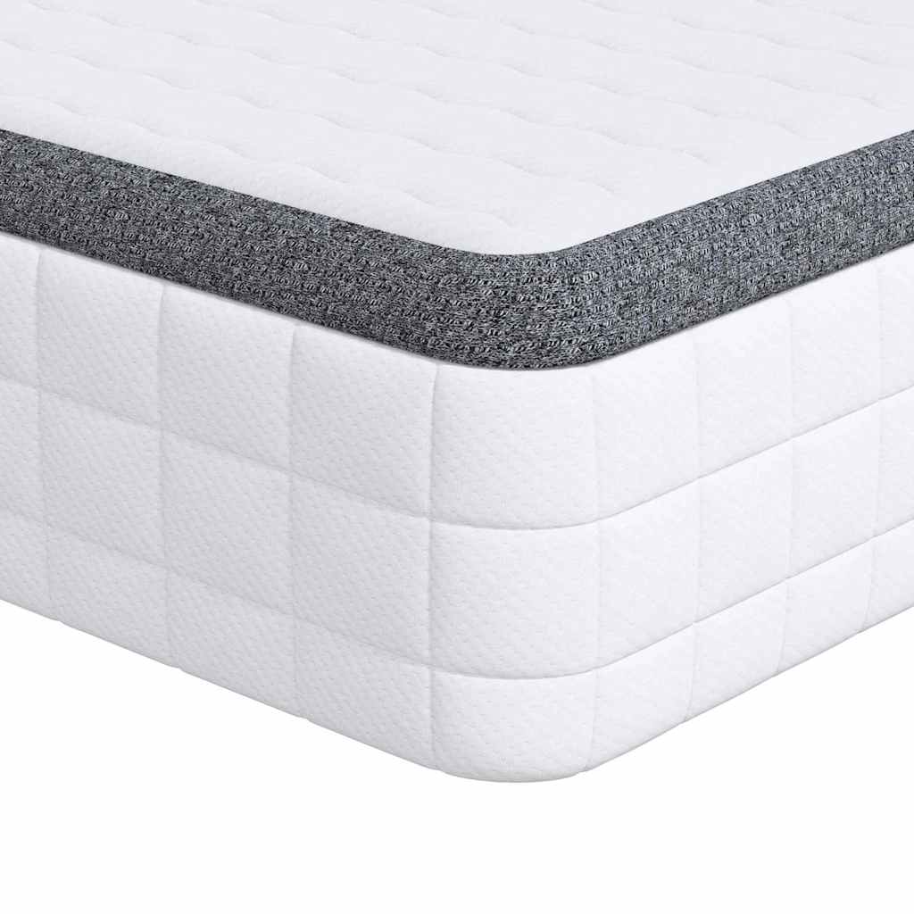Matras 2 pcs Wit en Grijs 80 x 200 cm Bonell Veer is nu te koop bij PeponiXL, paradijselijk wonen!