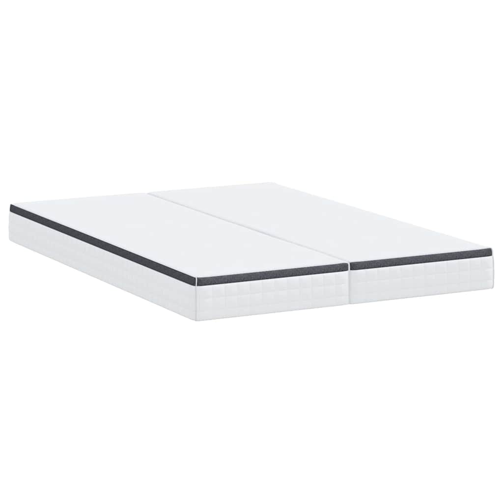 Matras 2 pcs Wit en Grijs 80 x 200 cm Bonell Veer is nu te koop bij PeponiXL, paradijselijk wonen!
