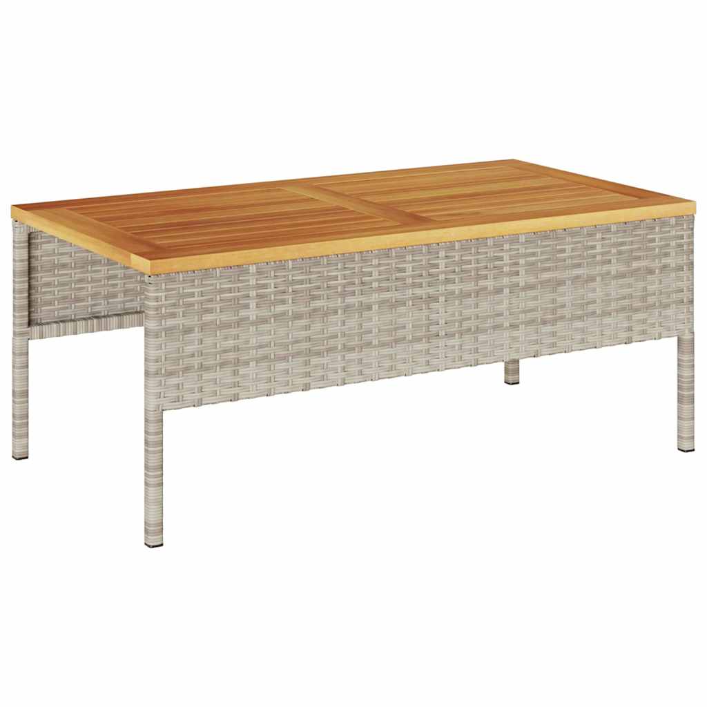 Tuinbankenset 6 pcs Licht Grijs en Donker Grijs poly rattan is nu te koop bij PeponiXL, paradijselijk wonen!