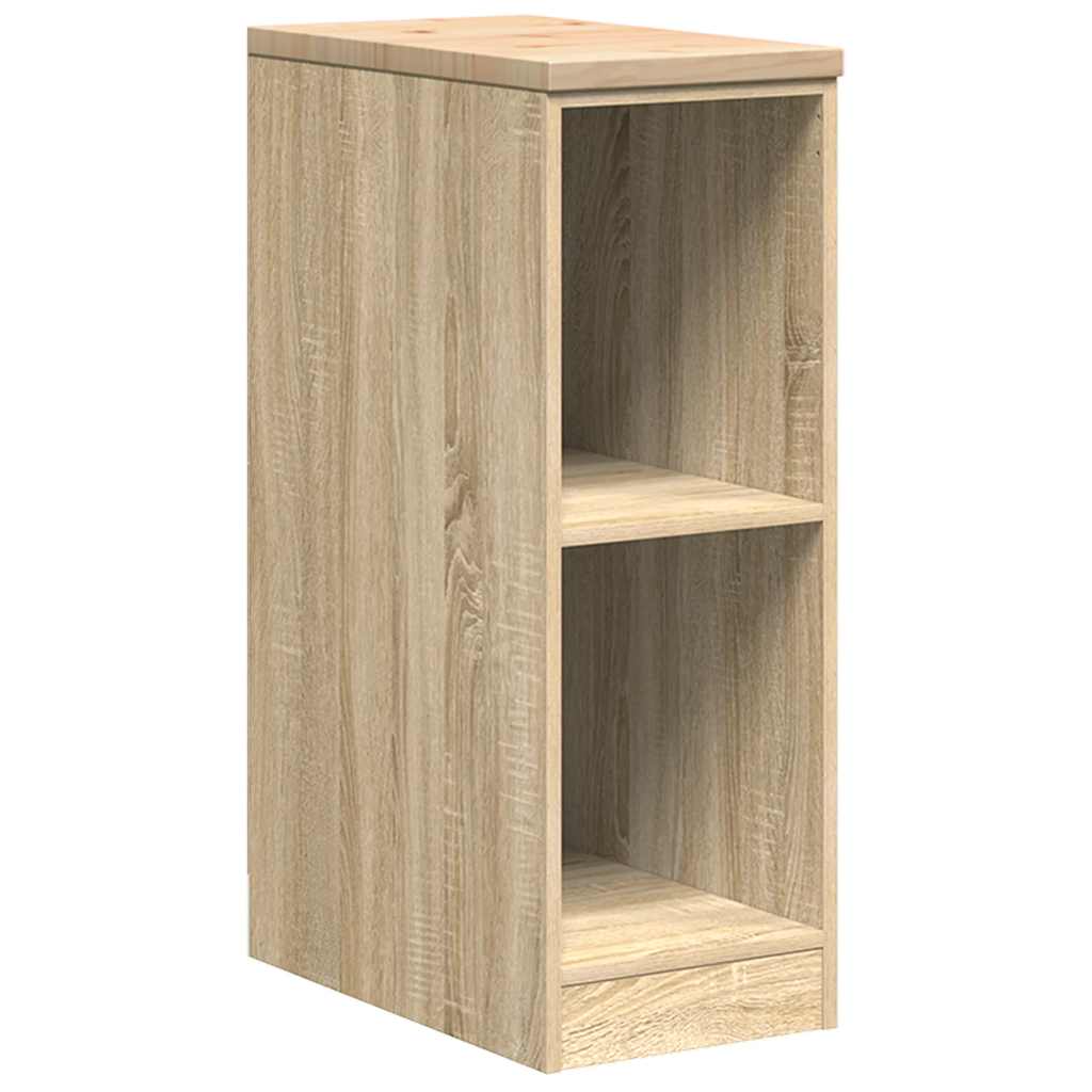 Garagekast 30x51x85 cm massief grenenhout sonoma eikenkleurig is nu te koop bij PeponiXL, paradijselijk wonen!