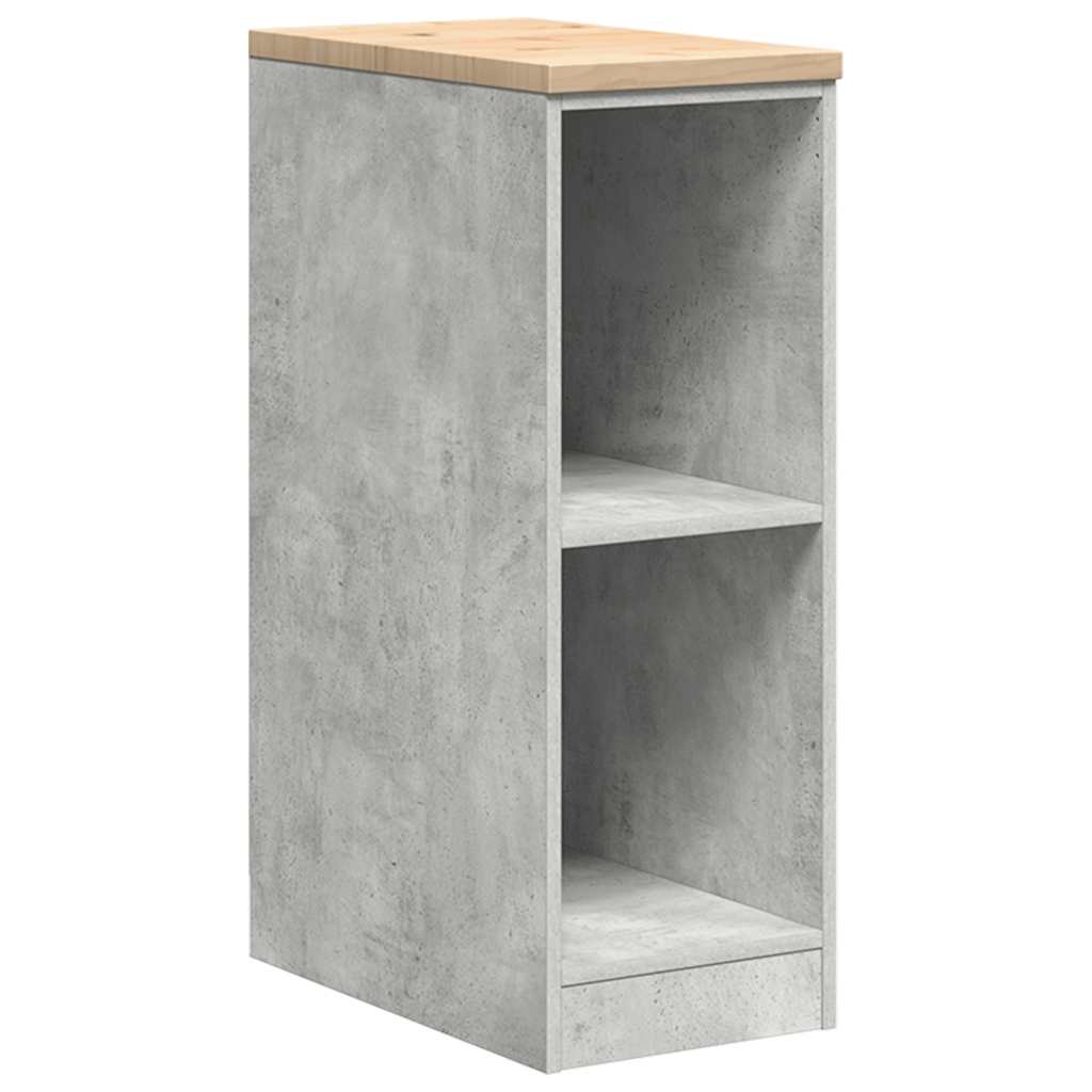Garagekast 30x51x85 cm massief grenenhout betongrijs is nu te koop bij PeponiXL, paradijselijk wonen!