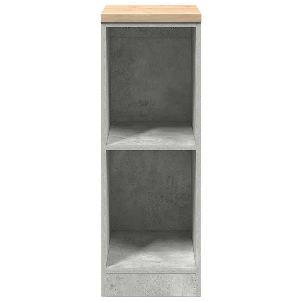 Garagekast 30x51x85 cm massief grenenhout betongrijs is nu te koop bij PeponiXL, paradijselijk wonen!