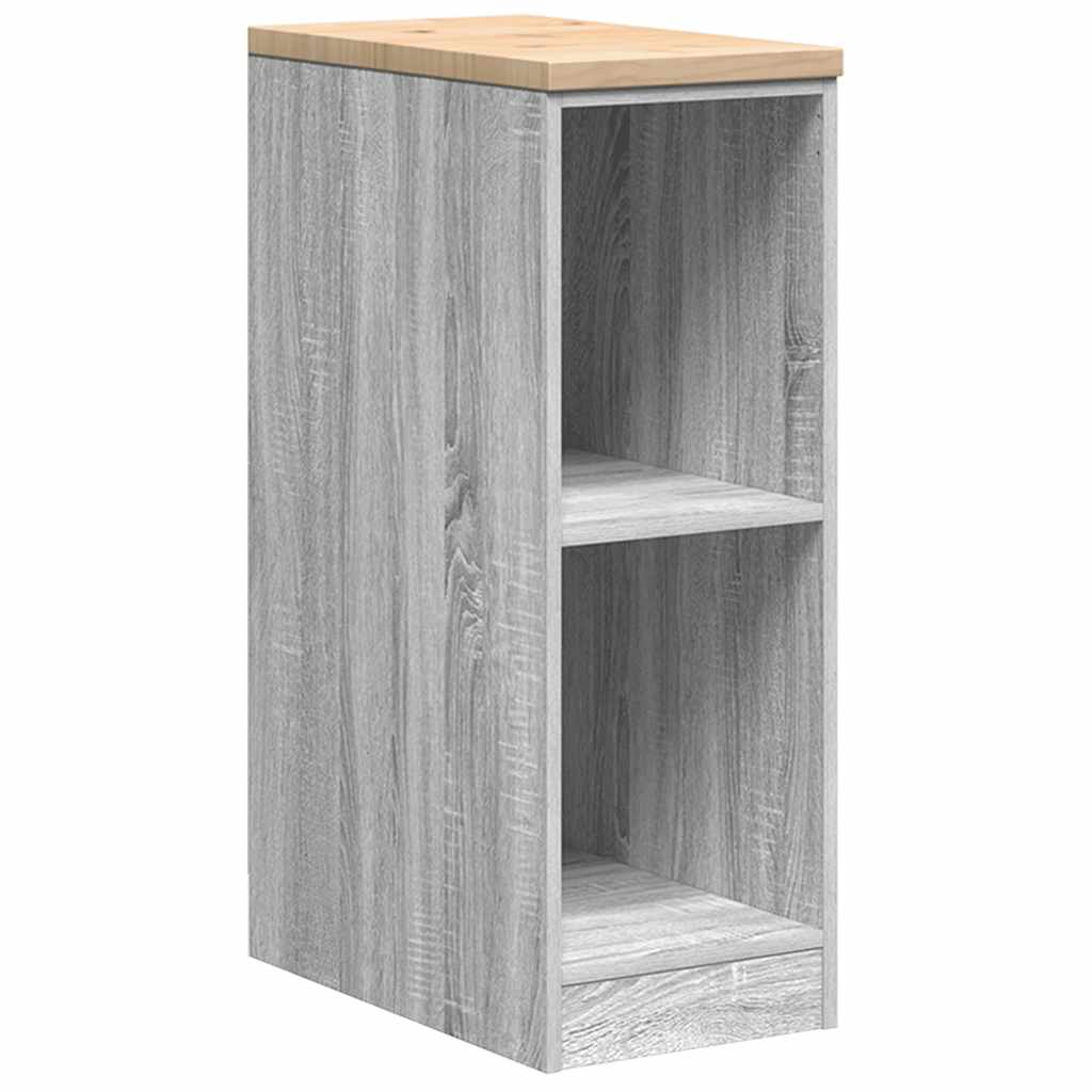 Garagekast 30x51x85 cm massief grenenhout grijs sonoma is nu te koop bij PeponiXL, paradijselijk wonen!