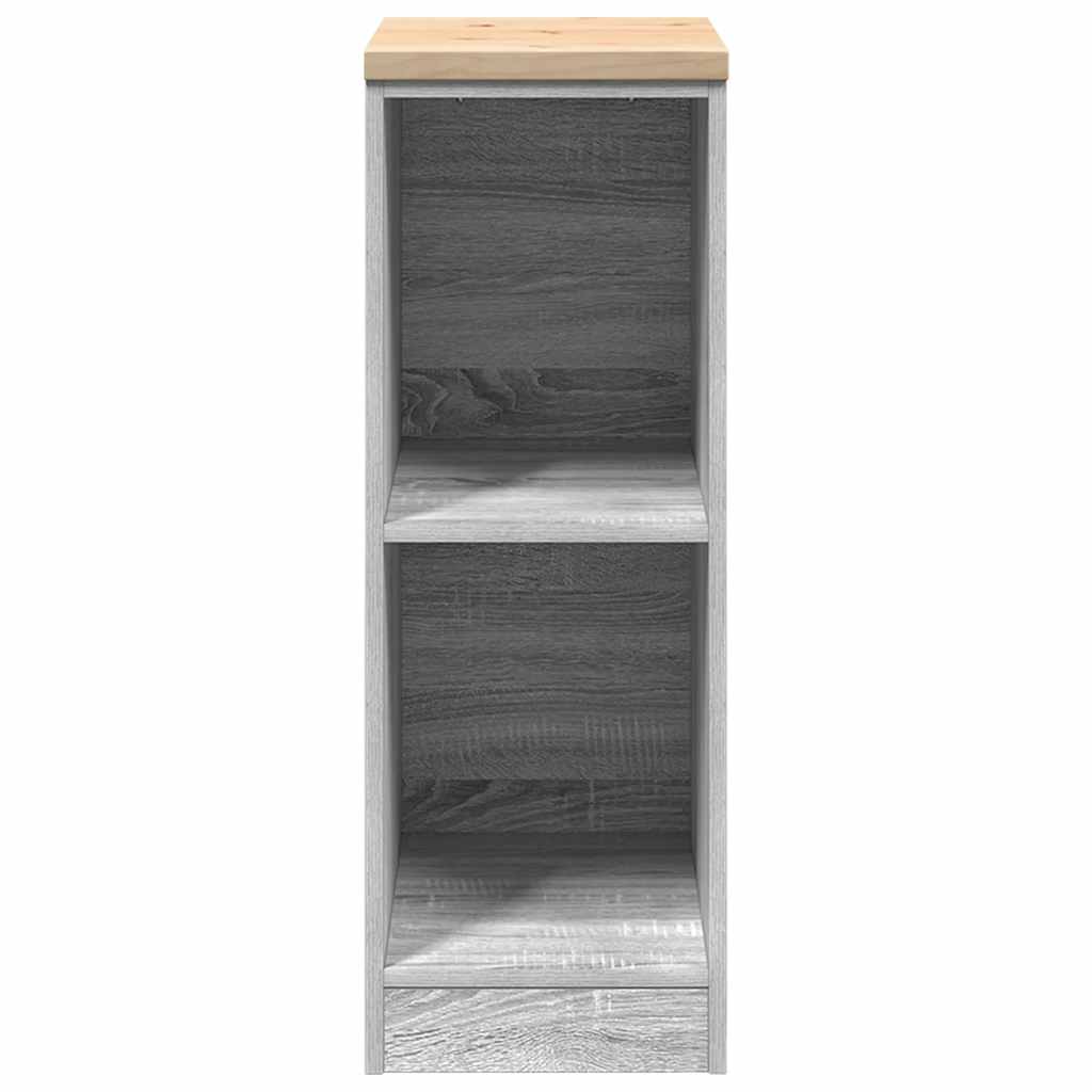 Garagekast 30x51x85 cm massief grenenhout grijs sonoma is nu te koop bij PeponiXL, paradijselijk wonen!