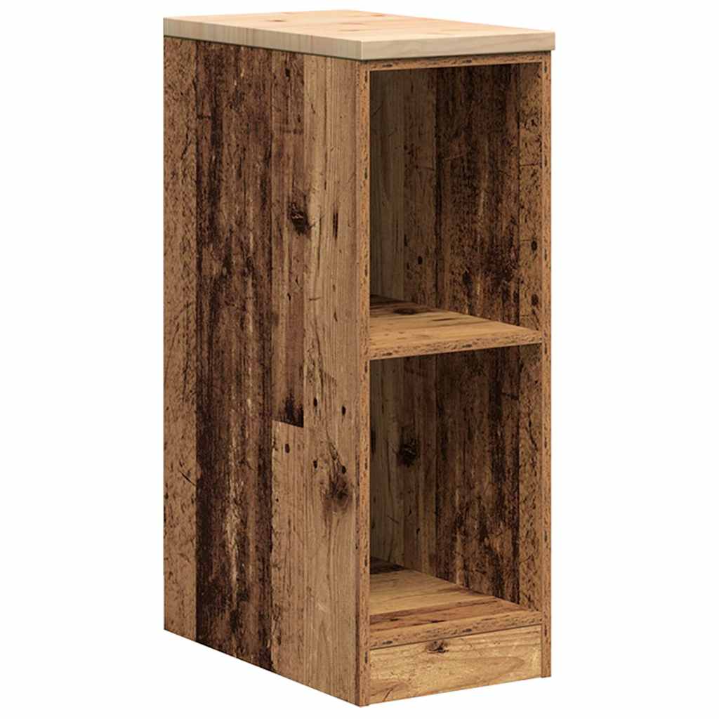 Garagekast 30x51x85 cm massief grenenhout oud hout is nu te koop bij PeponiXL, paradijselijk wonen!