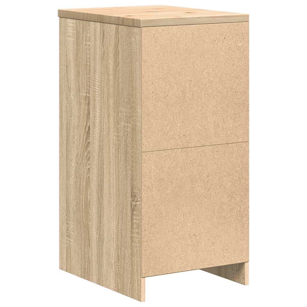 Garagekast 40x51x85 cm massief grenenhout sonoma eikenkleurig is nu te koop bij PeponiXL, paradijselijk wonen!
