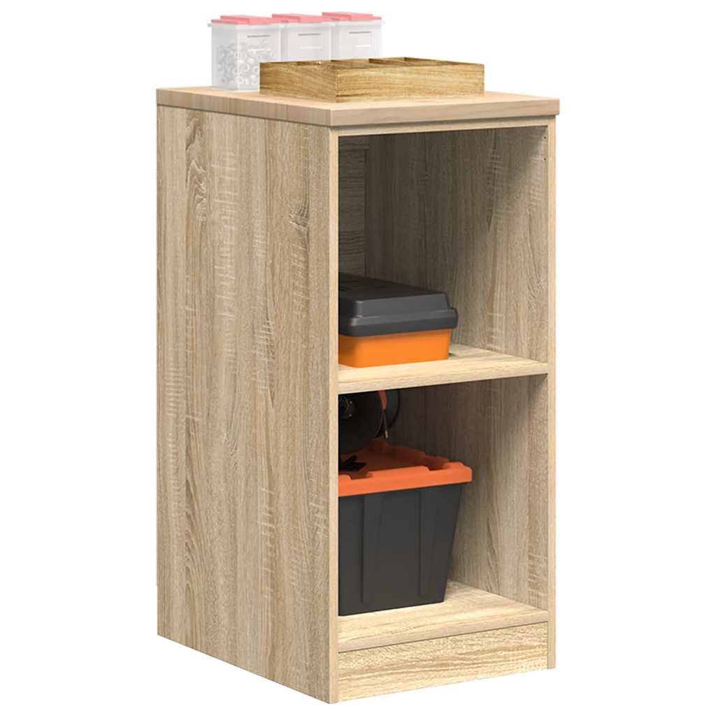 Garagekast 40x51x85 cm massief grenenhout sonoma eikenkleurig is nu te koop bij PeponiXL, paradijselijk wonen!
