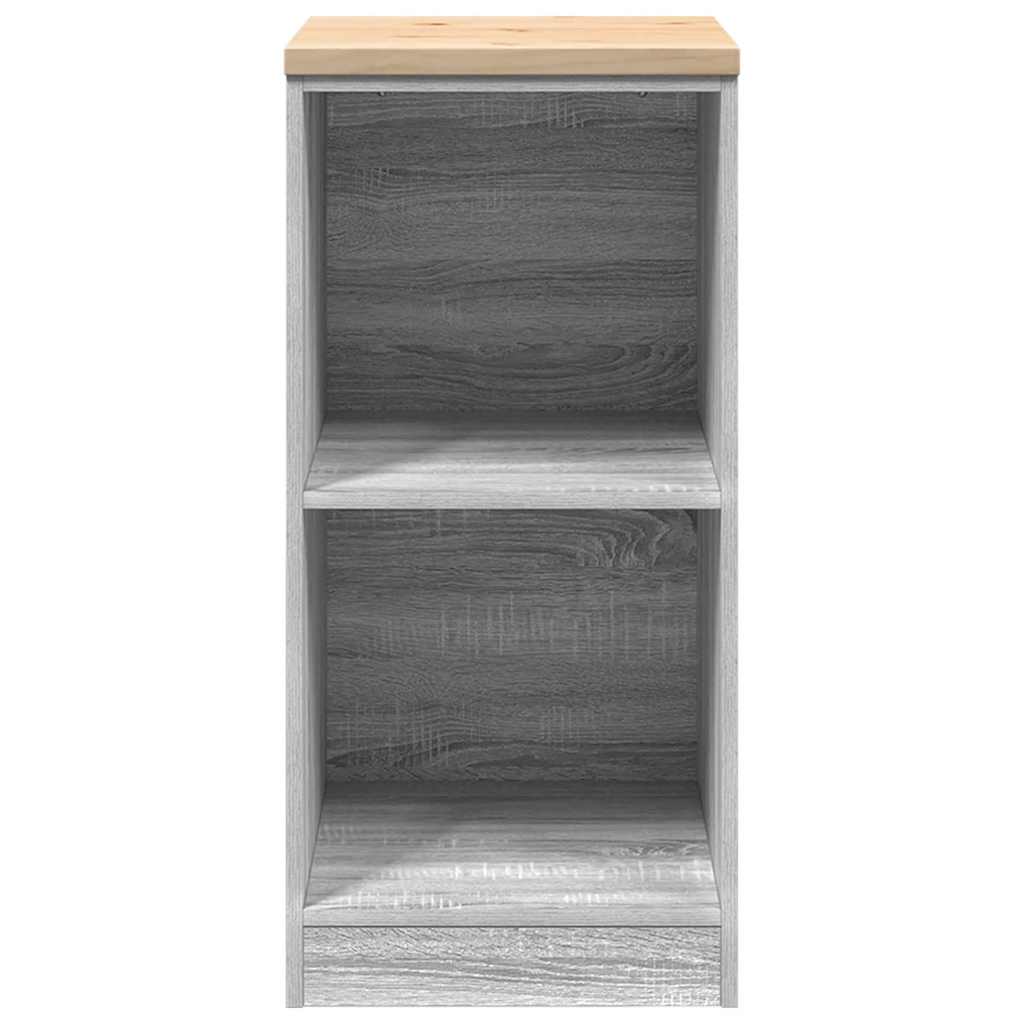 Garagekast 40x51x85 cm massief grenenhout grijs sonoma is nu te koop bij PeponiXL, paradijselijk wonen!