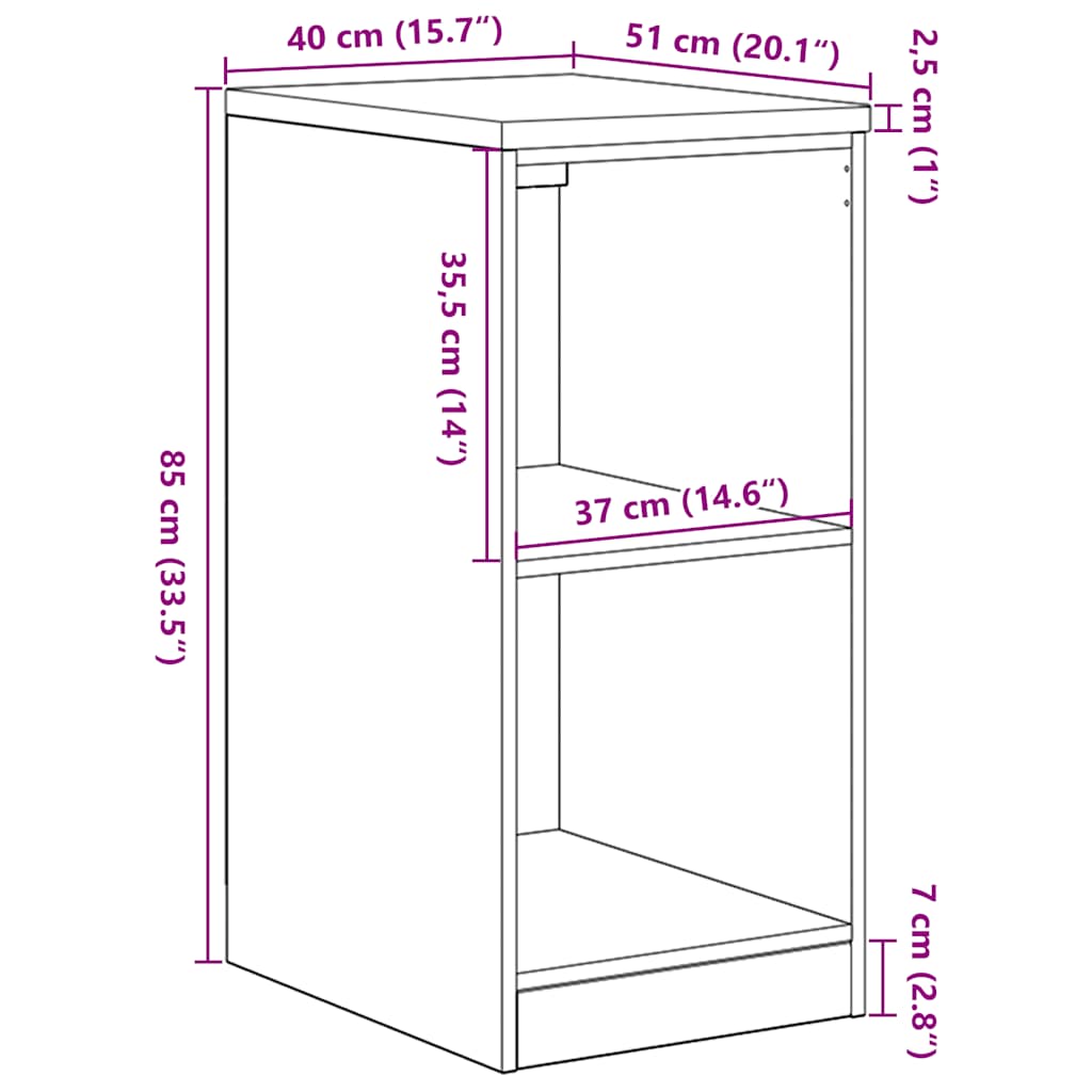 Garagekast 40x51x85 cm massief grenenhout grijs sonoma is nu te koop bij PeponiXL, paradijselijk wonen!
