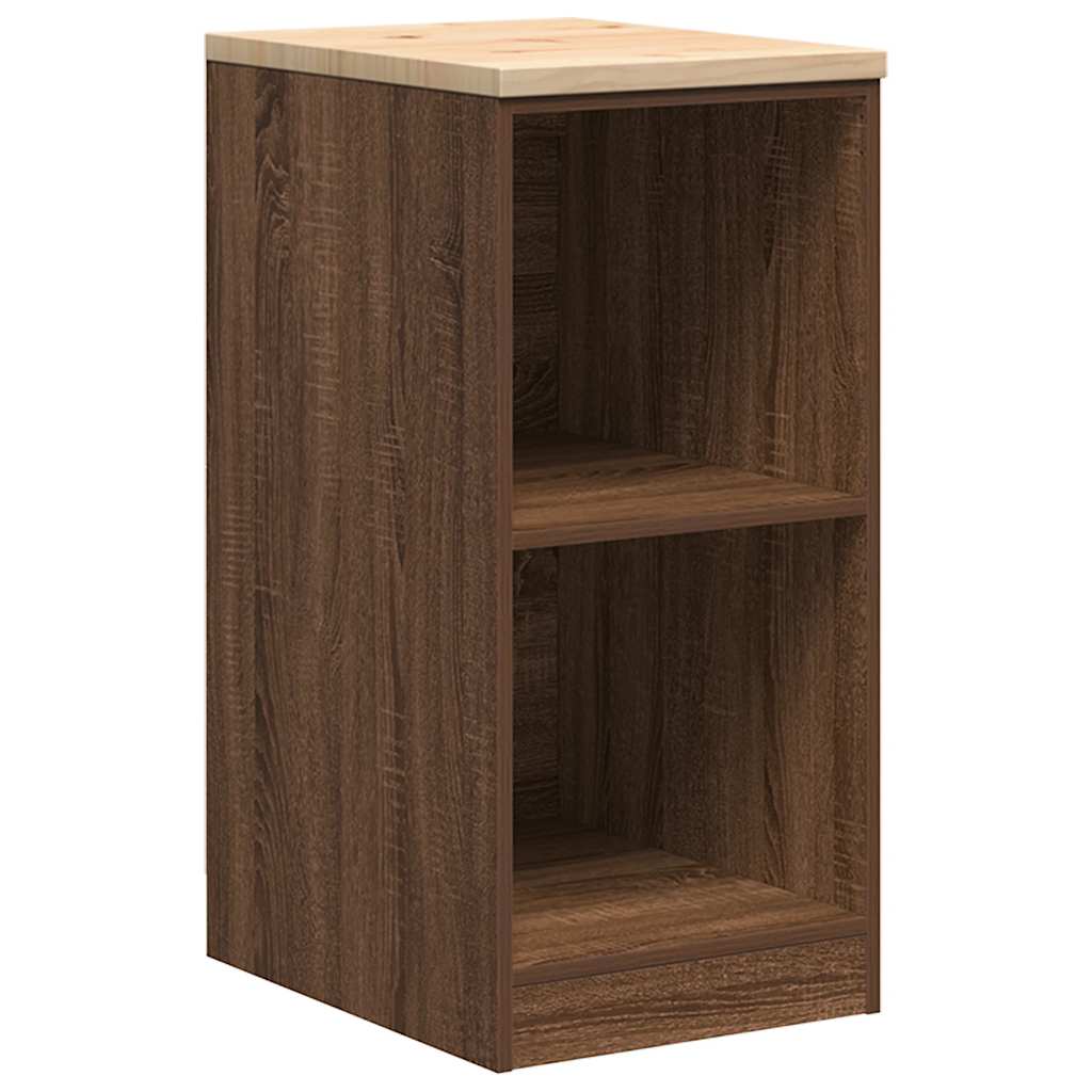 Garagekast 40x51x85 cm massief grenenhout bruin eikenkleurig is nu te koop bij PeponiXL, paradijselijk wonen!