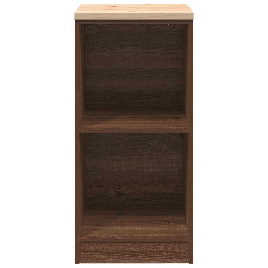 Garagekast 40x51x85 cm massief grenenhout bruin eikenkleurig is nu te koop bij PeponiXL, paradijselijk wonen!
