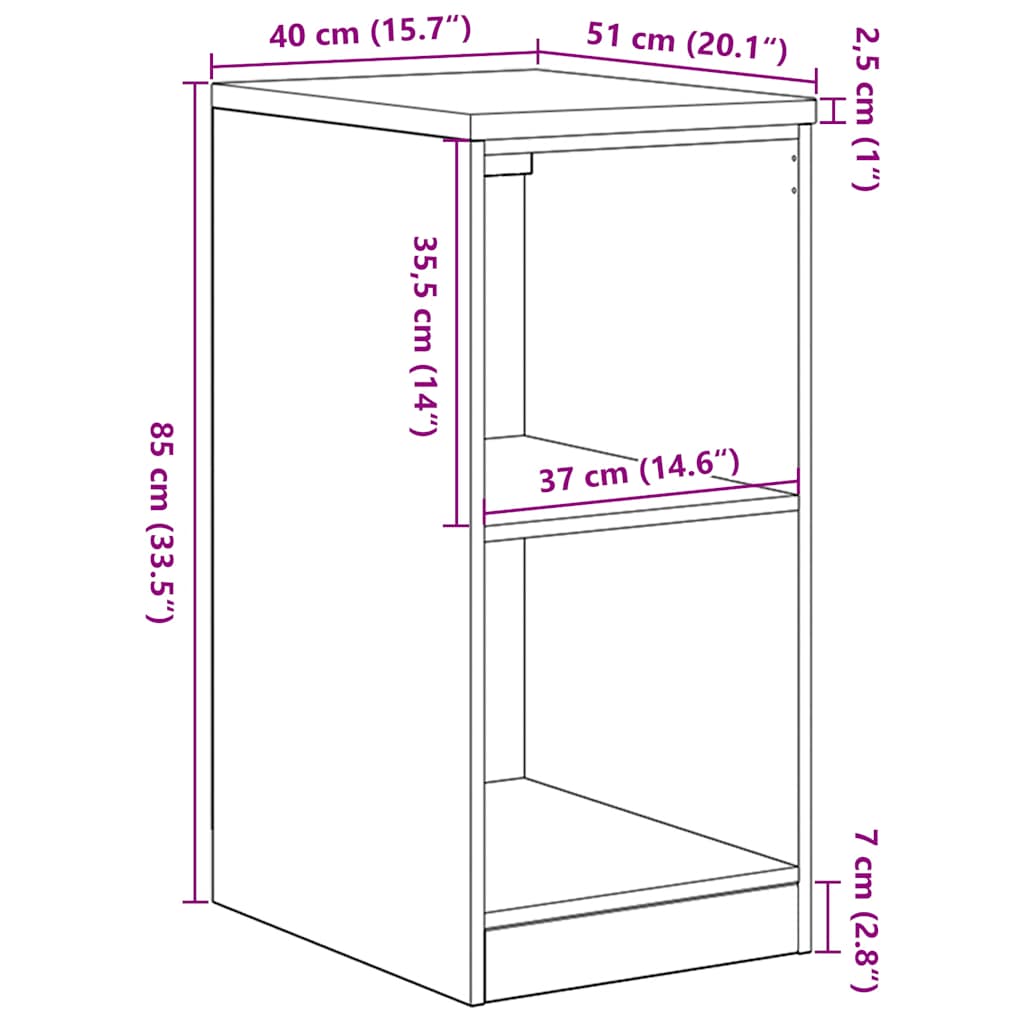 Garagekast 40x51x85 cm massief grenenhout bruin eikenkleurig is nu te koop bij PeponiXL, paradijselijk wonen!